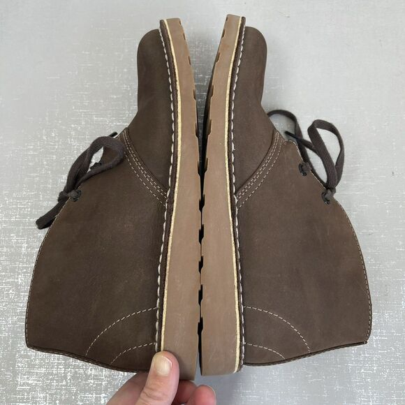 L.L. Bean Womens Stonington Chukka Boots Brown Suede Leather Casual Shoes 8 M - Picture 8 of 12